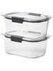 FOOD BOWL RUBBERMAID BRILLIANCE STAINSHIELD PLASTIC 2PCS 2135072