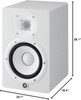 SPEAKER BOX YAMAHA HS7W WHITE STUDIO MONITOR POWERED EACH