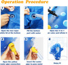 POOL SPRINKLER JUMPIT SHARK TUMBLER SPLASH TOY 2IN1
