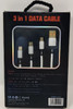 CABLE USB 3 IN 1 HEYU HY-C93 2.4A 1200MM DATA