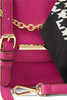 Bag Anne Klein Satchel W/chain Pink