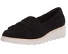 Footwear Clarks Women's Sharon Dasher Loafer Black Suede With White Outsole