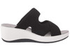 Footwear Clarks Women's Step Cali Wave Sandal Black Textile