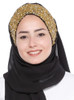 Hijab Scarf Chiffon With Gold Bead