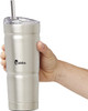 Travel Mug bubba Stainless Steel w/straw 24oz Gunmetal / Teal