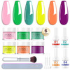 Nails Dip Powder Kit 12pcs Eodci