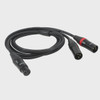 LEAD 2 XLR MALE TO 1 XLR FEMALE 5' IBKE-CYXLR2M1F-5 Y-TYPE BLASTKING