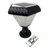 SOLAR LAMP LED POST TOP GARDEN LIGHTS J.F.N.V HEXAGON TRICOLOR