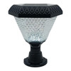 SOLAR LAMP LED POST TOP GARDEN LIGHTS J.F.N.V HEXAGON TRICOLOR