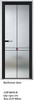 DOOR BATHROOM ALUMINUM BLACK FROSTED DECOR GLASS #ZP-8035 210X80CM