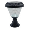 SOLAR LAMP LED POST TOP GARDEN LIGHTS J.F.N.V ROUND TRICOLOR