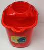 MOP BUCKET PLASTIC PULLEY 90522 DAI LUN DI TUA TANG / Bright Blue / Bright Red
