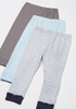 Baby Pants Luvable friends 3pc Pink/Blue/navy Polka dot / 9-12m / Blue