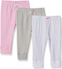 Baby Pants Luvable friends 3pc Pink/Blue/navy Polka dot / 9-12m / Blue