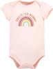 Baby Bodysuit Hudson 3Pack Pink Rainbow / Yellow & Green