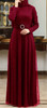 Dress Evening Shimmer Lined Burgandy / Black