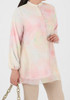 Top Tunic Plus Size Pink / Yellow