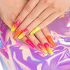 Nails Polish Set Beetles Gel Nail Neon Glitter Kit Orange Hot Pink Blue Yellow Purple Green 6 Colors Soak Off UV LED