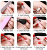 Nails Polish Set Beetles Gel Nail Neon Glitter Kit Orange Hot Pink Blue Yellow Purple Green 6 Colors Soak Off UV LED