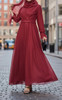 Dress Evening Sparkle Blush / Burgandy / Gold