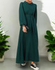 Dress Plain Collar Burgandy / Emerald