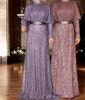 Dress Evening Occasion Sequin Lilac Blush Burgandy