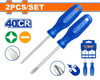 SCREWDRIVER SET 2PCS WADFOW WSS2302 SL6.5 X 100MM PH2 X 100MM