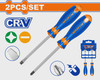 SCREWDRIVER SET 2PCS WADFOW WSS1302 SL6.5 X 100MM PH2 X 100MM