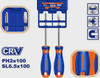 SCREWDRIVER SET 2PCS WADFOW WSS1302 SL6.5 X 100MM PH2 X 100MM