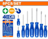 SCREWDRIVER SET 8PCS WADFOW WSS2408