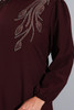Dress Gown Occasion Ecru / Plum