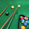 POOL CUE STICK BRIDGE LOW BRASS HEAD RETRACTABLE
