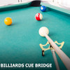POOL CUE STICK BRIDGE LOW BRASS HEAD RETRACTABLE