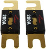 FUSE AUTO ANL-200A GOLD FLAT 200A AUDIO PIPE 2PCS PACK