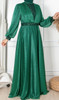 Dress Evening Occasion Plus Emerald/ Black