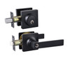 LOCK DURA COMBO SQUARE LEVER & DEADBOLT MB 6371ET+S102MB