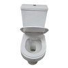 TOILET SET BISMAN P TRAP CLOSED COUPLED WHITE DUAL FLUSH ASPT4007S
