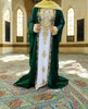 Gown Beaded Kaftan Burgandy / Emerald