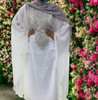 Gown Beaded Kaftan Butterfly Black / White