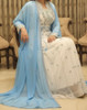 Gown Beaded kaftan Sky Blue