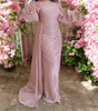 Dress Evening Occasion Blush / Dark Pink / Bronze