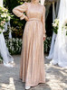 Dress Evening Occasion Sequin Gold / Rust