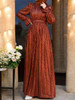 Dress Evening Occasion Sequin Gold / Rust
