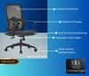 CHAIR OFFICE B853 COMFORT CREST MESH BACK