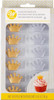 BAKING WILTON ICING DECORATIONS 12PCS CROWNS GOLD & SILVER 0.63oz 18g 710-6425