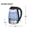 KETTLE HAMILTON BEACH 1.7L 40865G GLASS