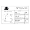 REFRIGERATOR ICE AGE IA19888 9.1CF