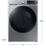 DRYER SAMSUNG DVG45B6300P 7.5CF GAS ENGLISH PANEL 1Y