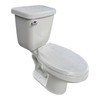 TOILET SET CPTL S TRAP ELONGATED CLOSED COUPLED WHITE LEVER FLUSH GNT-H680LF