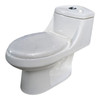 TOILET SET CPTL 1PC S TRAP ELONGATED CLOSED COUPLED WHITE BUTTON DUAL FLUSH GNT-A132